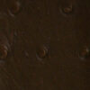 Durable ostrich-pattern vinyl upholstery material in cocoa color