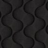 Optic Charcoal vinyl upholstery fabric swatch in dark charcoal gray