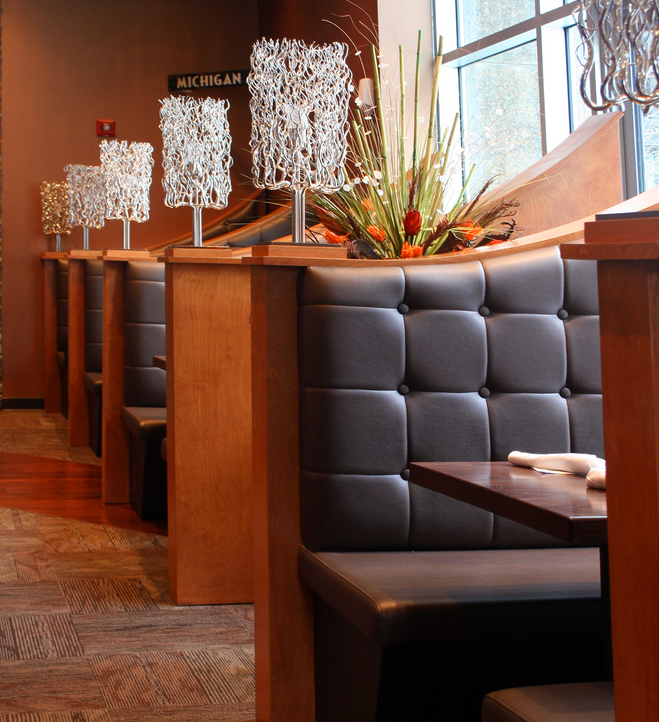 modern design restaurant booth seating from